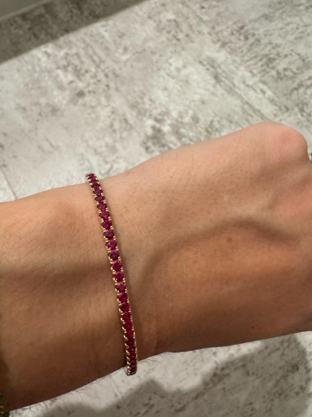 Kwiat Yellow Gold and Ruby Bangle Bracelet